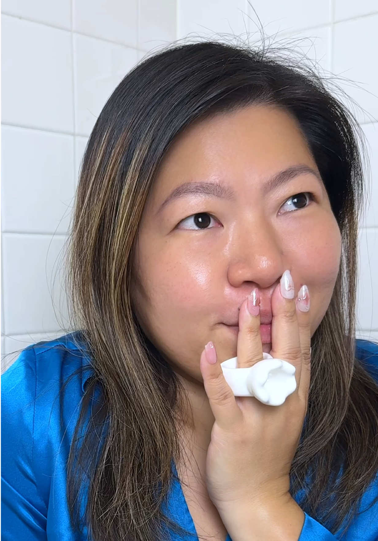 TikTok post by @askmims for HEMEKO. Caption reads: [...] for on the go skincare! @HAUA @HEMEKO #haua....