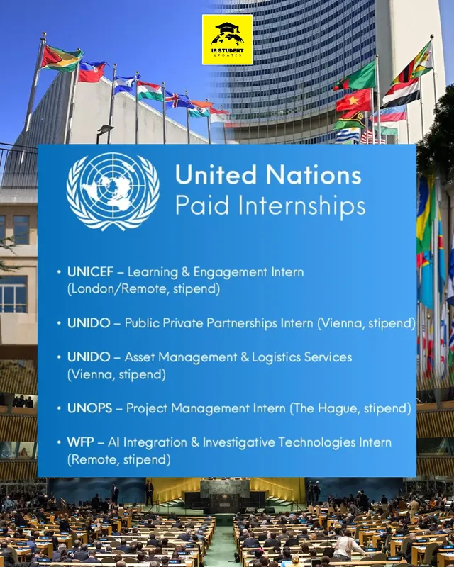 Instagram post by @irstudent_updates for UNESCO. Caption reads: [...] stipend) --- 🎓 All credits go to UNESCO....