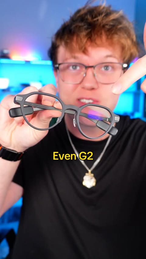 Instagram post by @kylekruegerr for Even Realities. Caption reads: Is this the future of eyewear? 👓 

I just tested....