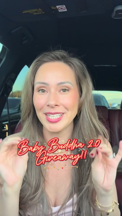 Instagram post by @melleefrank for BabyBuddha Products. Caption reads: CLOSED: giveaway winner is @natasha.krech....