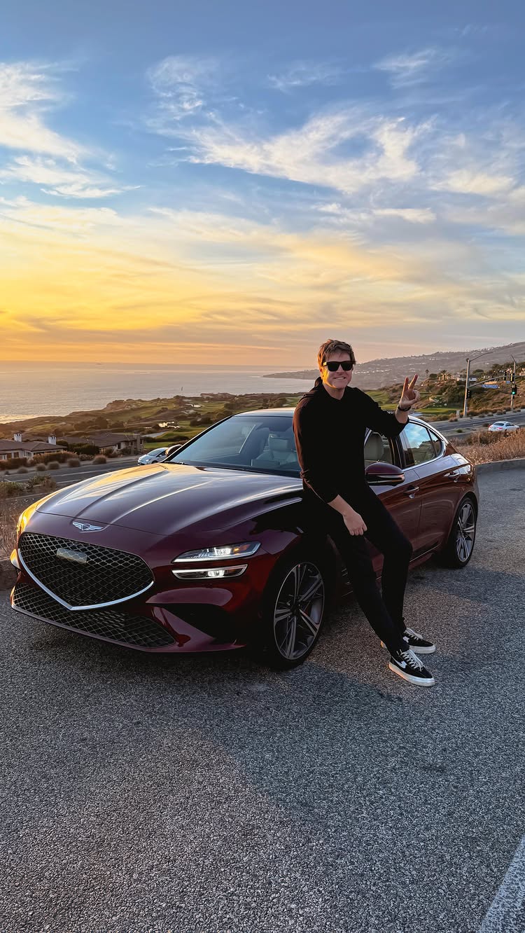 Instagram post by @brianpjannusch for Genesis USA. Caption reads: #GenesisPartner From the Napa leather seats to the....