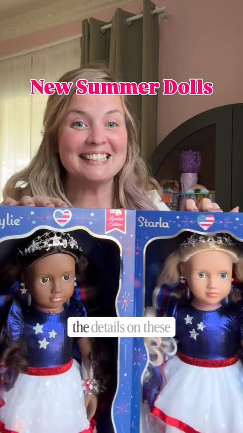 Instagram post by @whimsical_emily for Our Generation. Caption reads: @ogdolls has been killing it with their holiday....