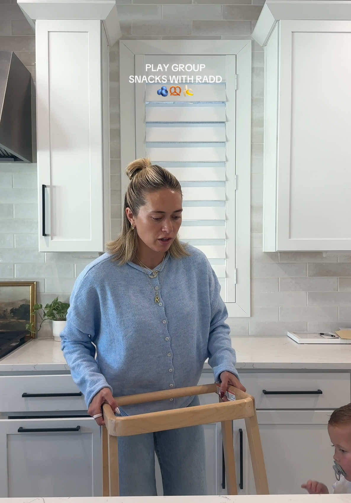 TikTok post by @torihalford for LTK. Caption reads: #ad Radd loves his play group and it has been so....