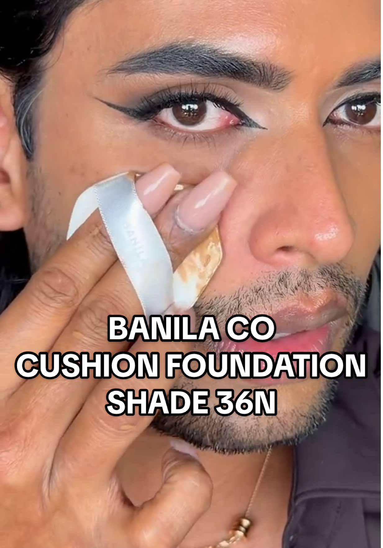 TikTok post by @adityamadiraju for Banilausa. Caption reads: @Banila Co USA This cushion foundation is....
