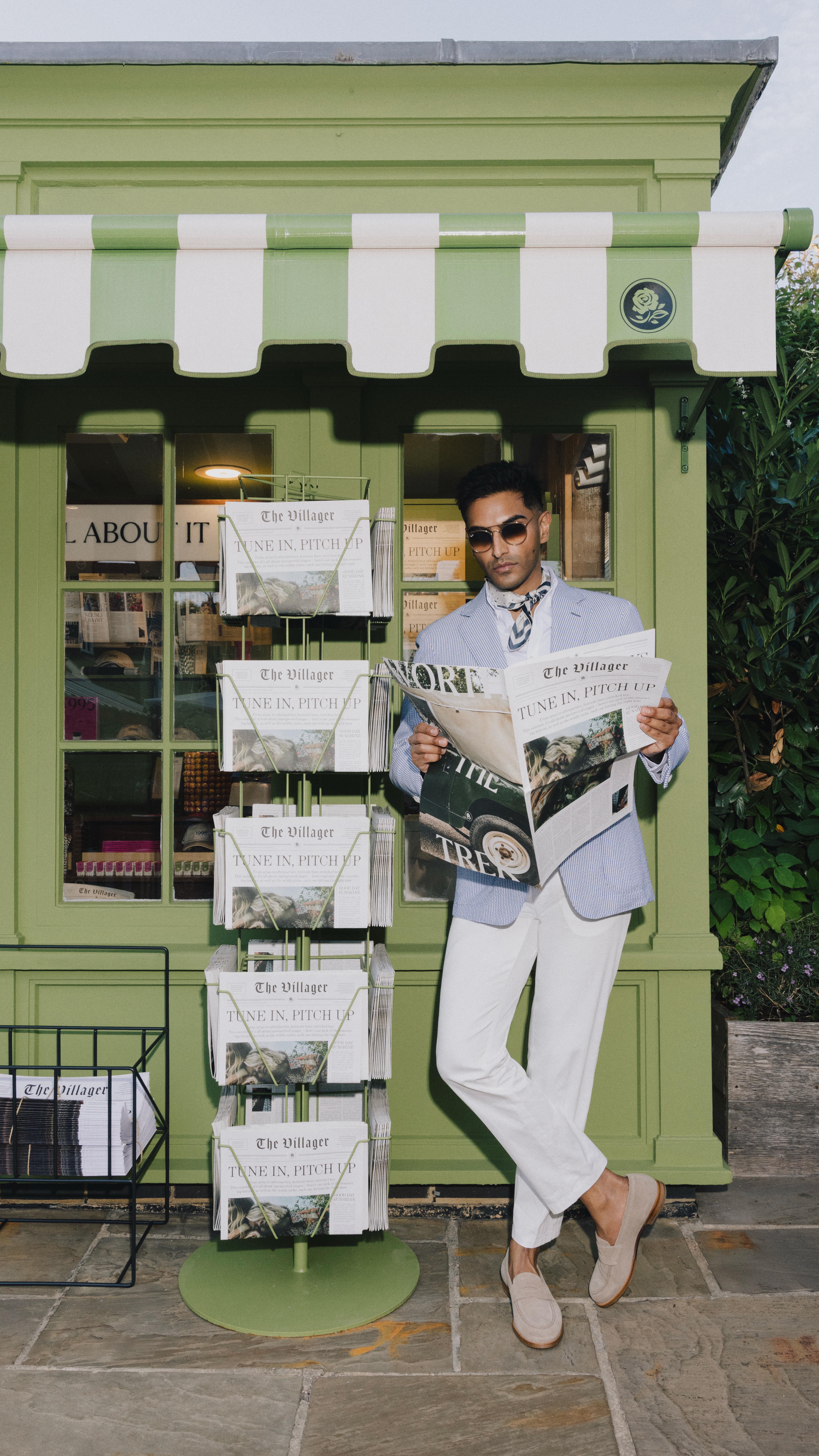 Instagram post by @rahi_chadda for Bicester Village. Caption reads: Curated Summer Style at @BicesterVillage. This....