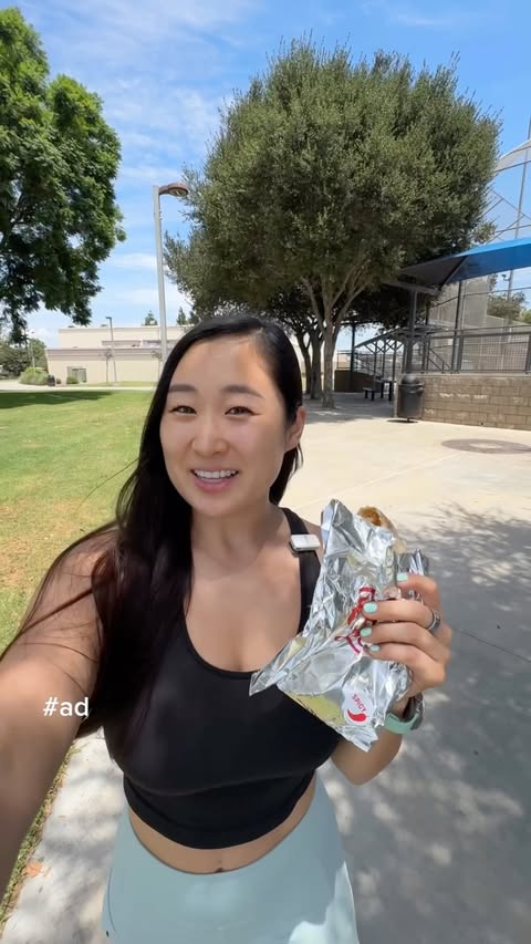 Instagram post by @fueled.by.donuts for El Pollo Loco. Caption reads: #AD @elpolloloco has awesome handheld loaded [...].