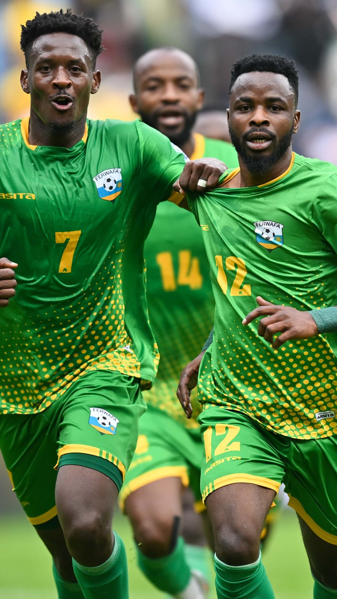 Instagram post by @mugisha_gilbert_12 for FIFA. Caption reads: Gilbert Mugisha taking on the shot from range....