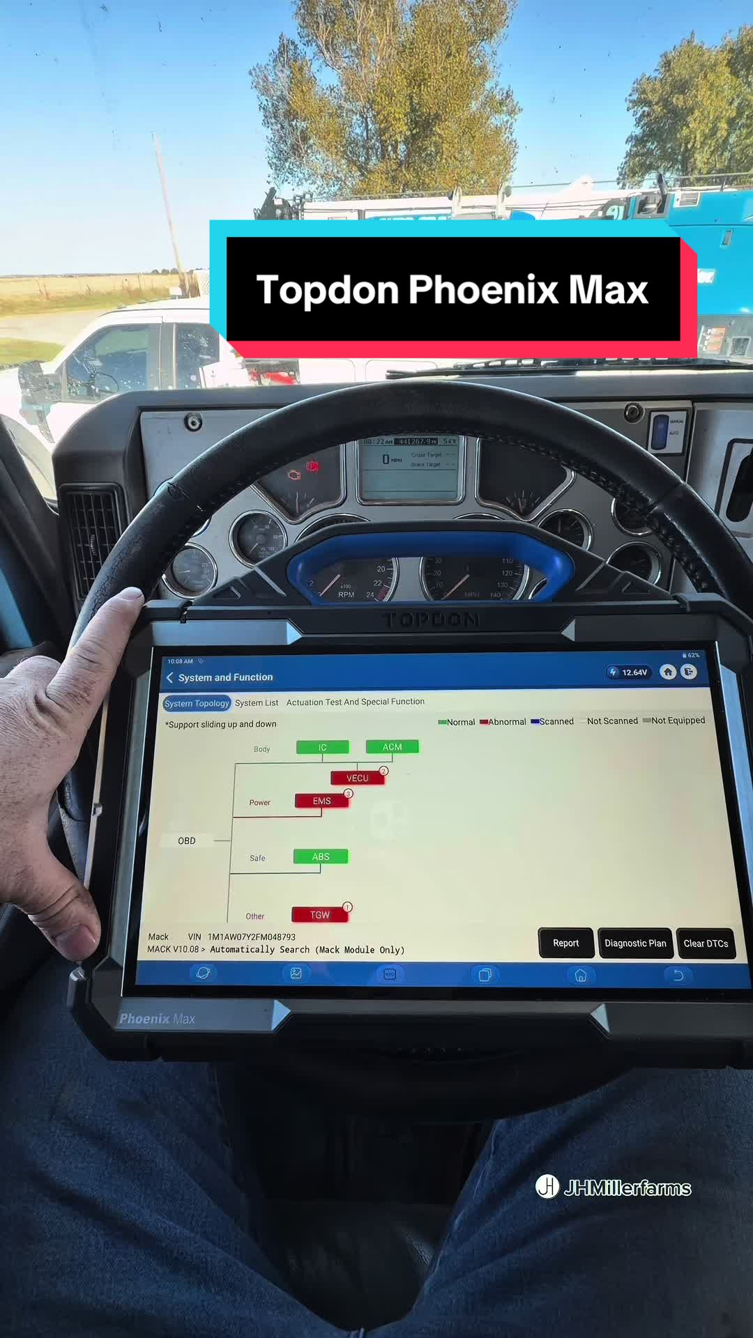 TikTok post by @jhmillerfarms2020 for Topdon. Caption reads: #TopdonThursday Questions I’ve got about the [...].