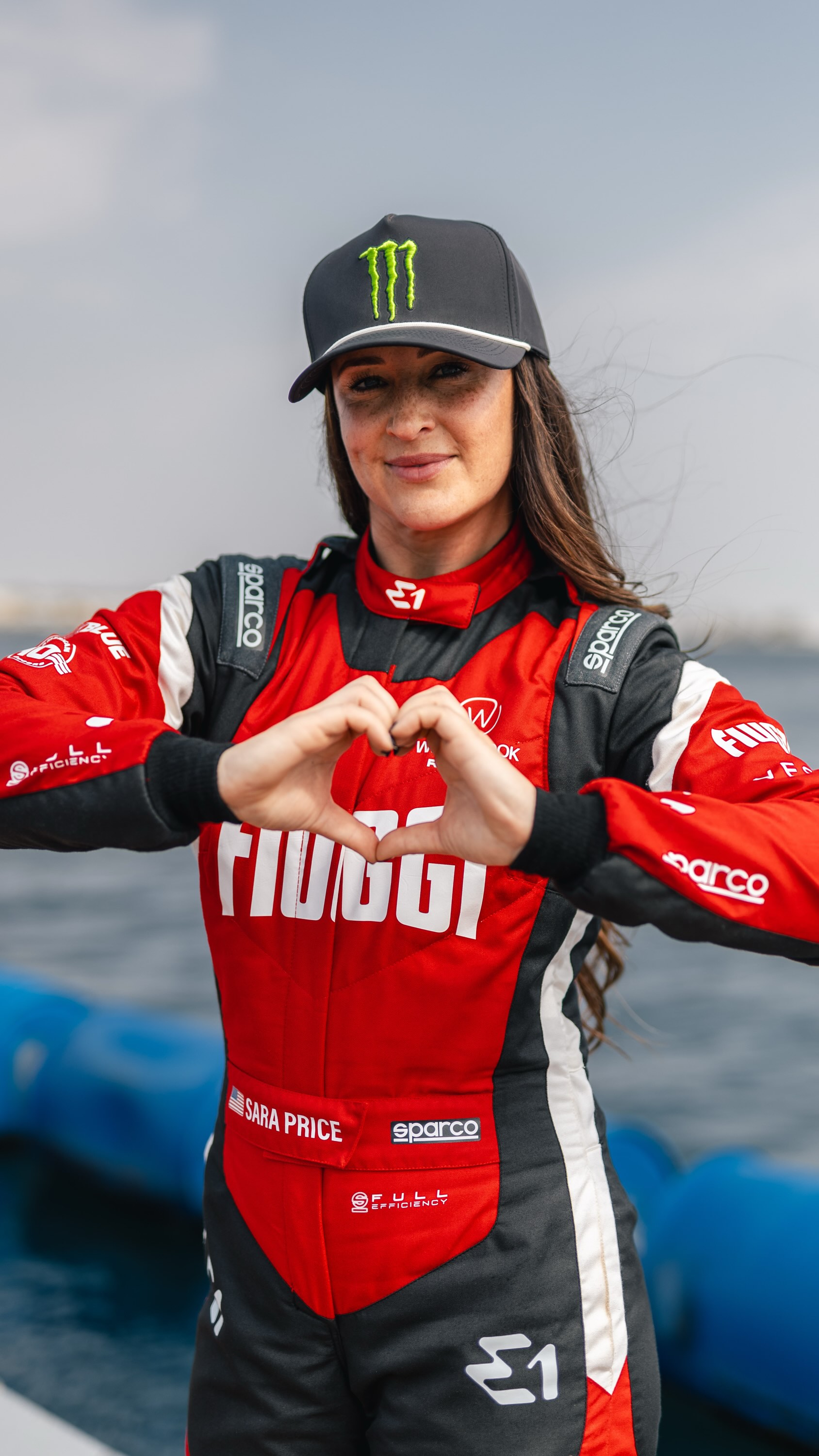 Instagram post by @sarapricemx for Sparco Gaming. Caption reads: Ready for the next challenge. 👊.