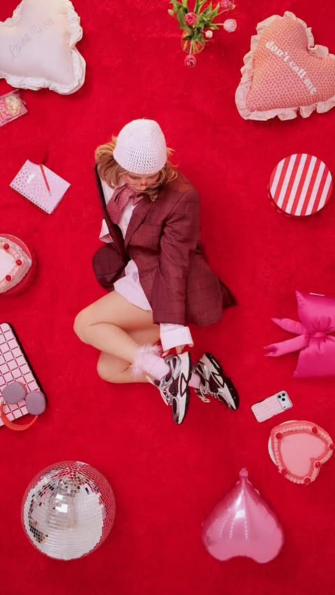 Instagram post by @khris_bajis for Famous Footwear. Caption reads: [...] Valentine’s Day looks thanks to....