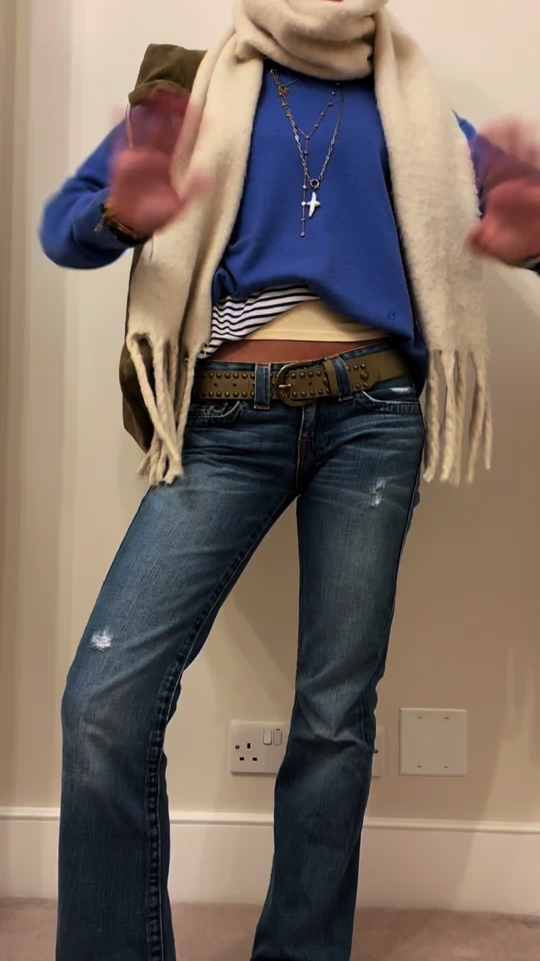 TikTok post by @ootds_w.m.xx for Bijoux De Mimi. Caption reads: [...] have to wear a coat! Jewellery from @Bijoux....