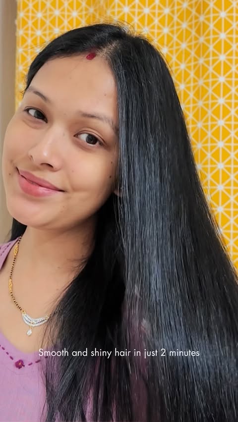 Instagram post by @varshathapaofficial for Love Beauty and Planet. Caption reads: [...] to this hair Argan Mask from....