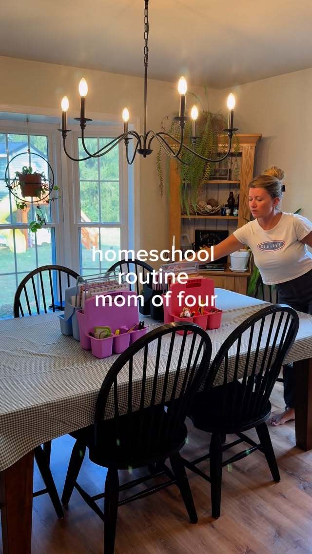 Instagram post by @cassiemhoffman for JLab. Caption reads: Homeschooling with four kids means our days are....