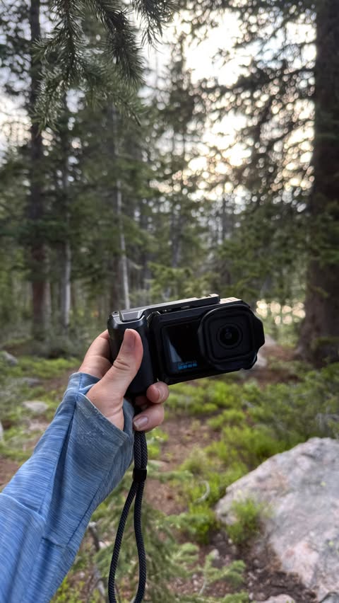 Instagram post by @wildbysofia_ for GoPro. Caption reads: taking my @gopro mission 1 pro on adventures these....