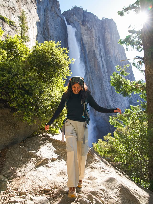 Instagram post by @juliatakesahike for Best Western Hotels & Resorts. Caption reads: postcards from Yosemite! 🏞️ my favorite national....