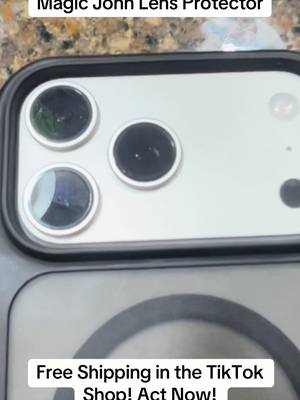 TikTok post by @trevorjohn79 for MAGIC JOHN. Caption reads: @MAGICJOHN.OFFICIAL Magnetic Lens Protector [...].