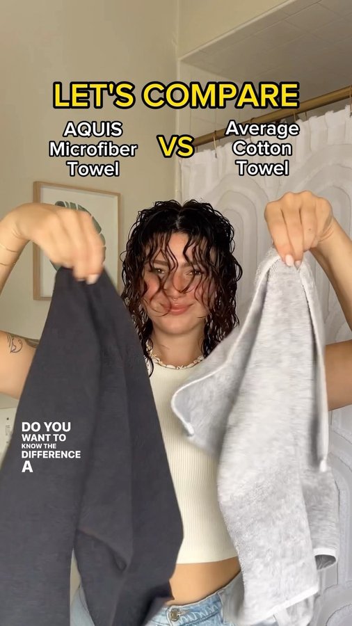 Instagram post by @brittminetti for AQUIS Hair. Caption reads: [...] they DO − especially if they’re from....