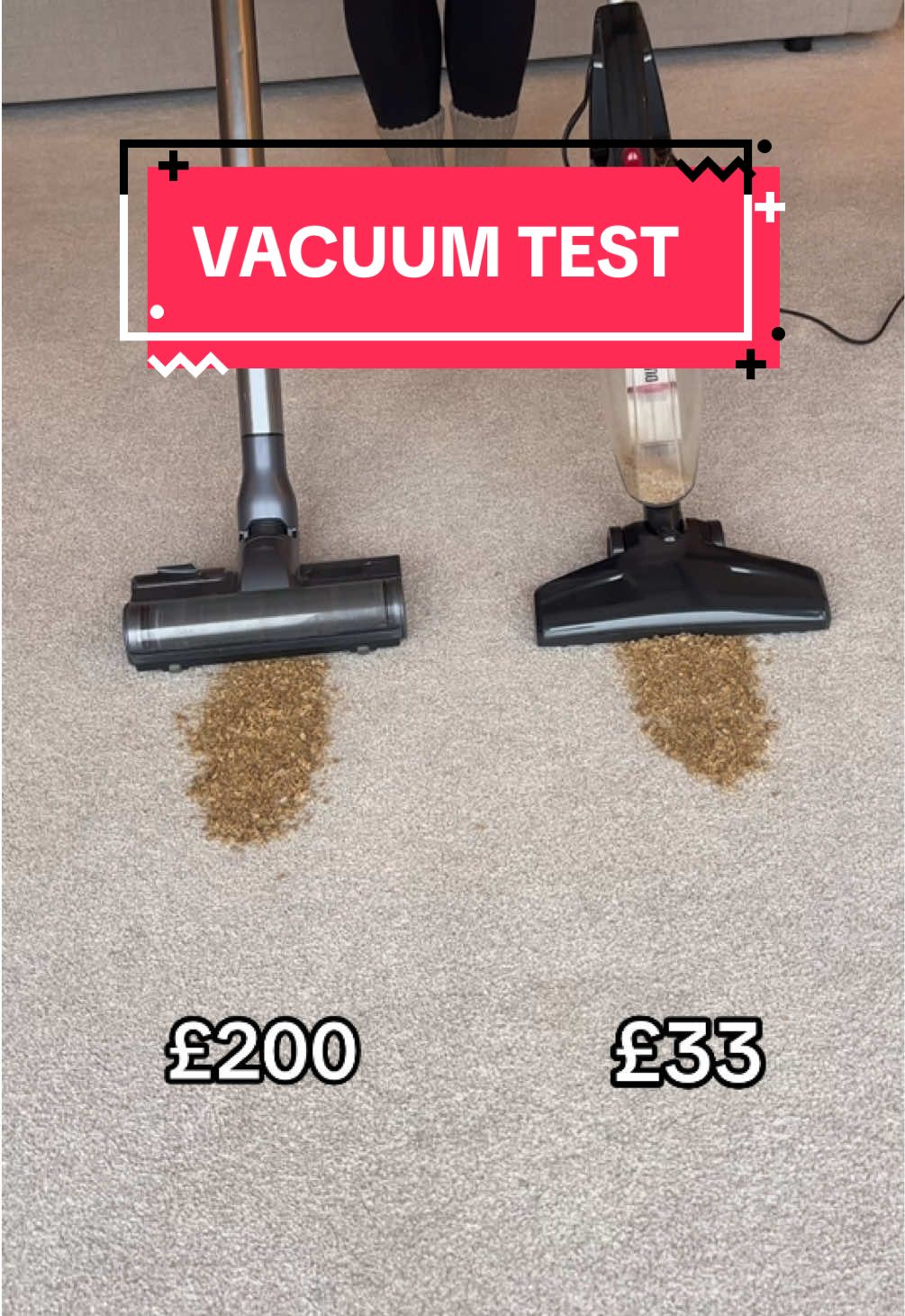 TikTok post by @viral_tok_shop for Duronic. Caption reads: [...] money on the £200 hoover, this one from....