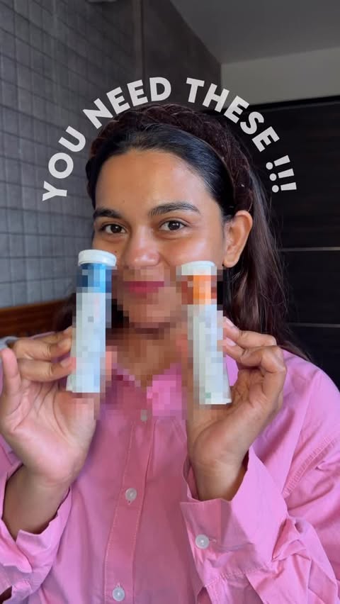 Instagram post by @lovedbymercybivin for HK Vitals. Caption reads: Glow secret 🤫 

AD | Just 2 tablets can take your....