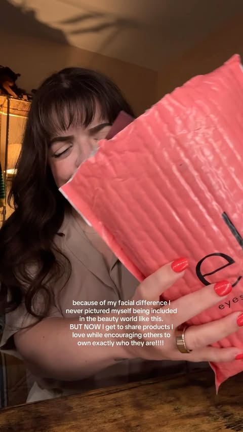 Instagram post by @flourishingwithadifference for e.l.f. Cosmetics and Skincare. Caption reads: this is more than a PR package!!! it’s literally....