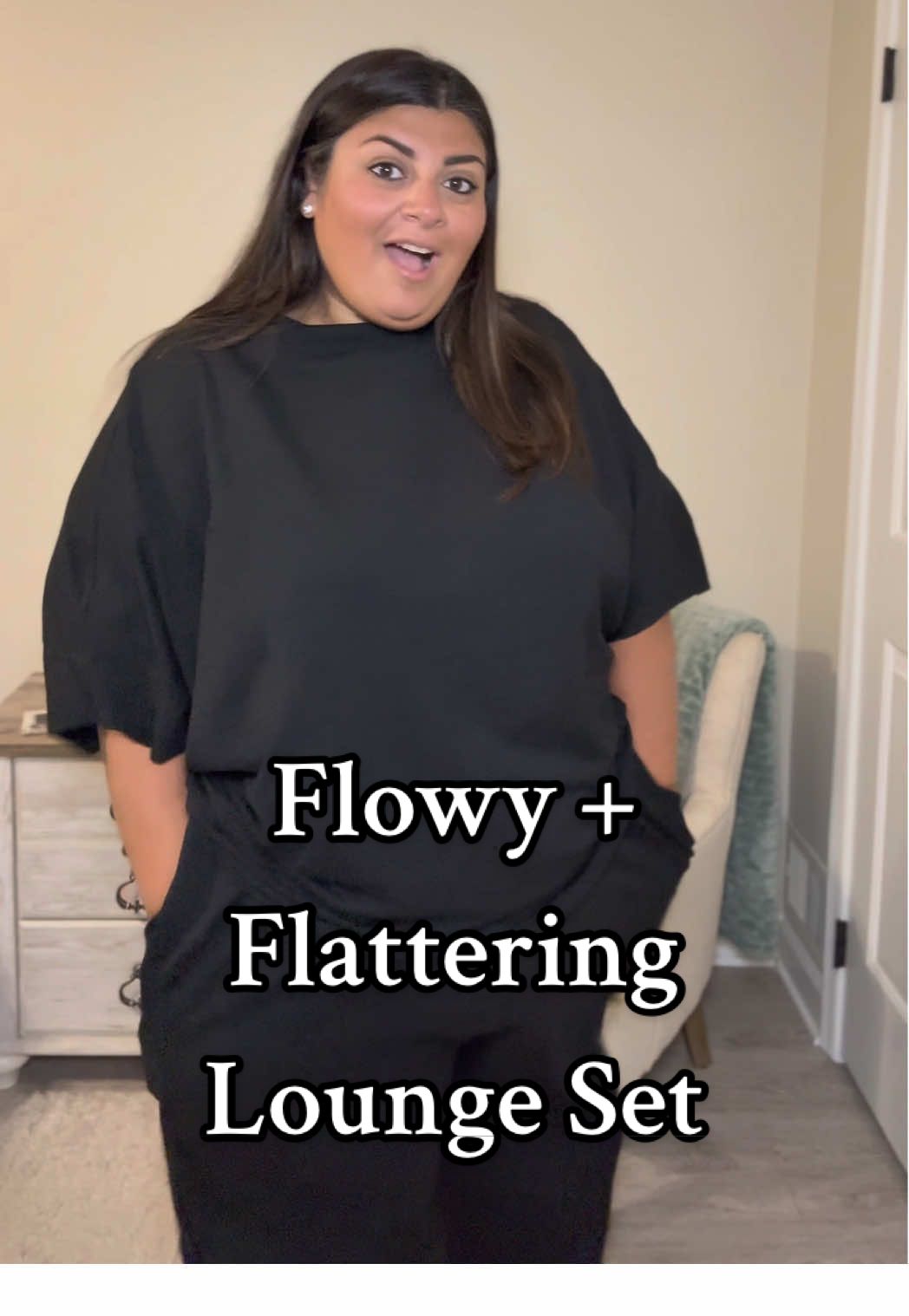 TikTok post by @laurentriestts for Beautifect. Caption reads: This two-piece lounge set from @imily bela curve....