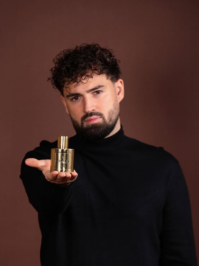 Instagram post by @bilal_kamarieh for Gisada. Caption reads: [...] in Gold✨ Proud to be Part of the new Gisada....