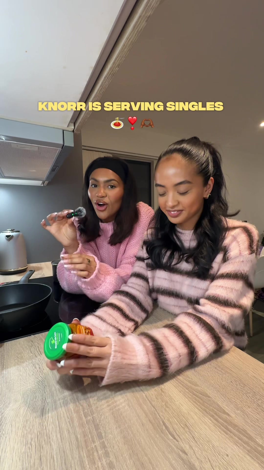 TikTok post by @gabbyjefferyy for Knorr. Caption reads: teaching bestie my favourite @Knorr UK & Ireland....
