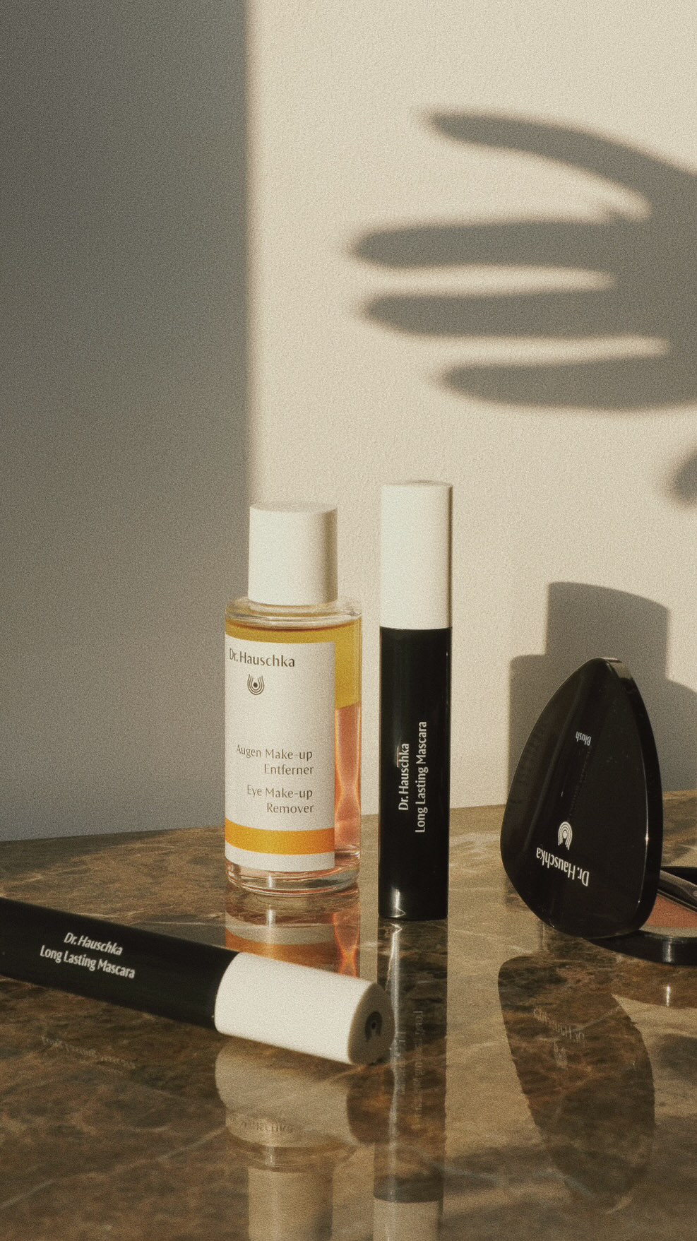 Instagram post by @marie.schoeniger for Dr. Hauschka. Caption reads: [...] werbung • i’ve been testing the new....