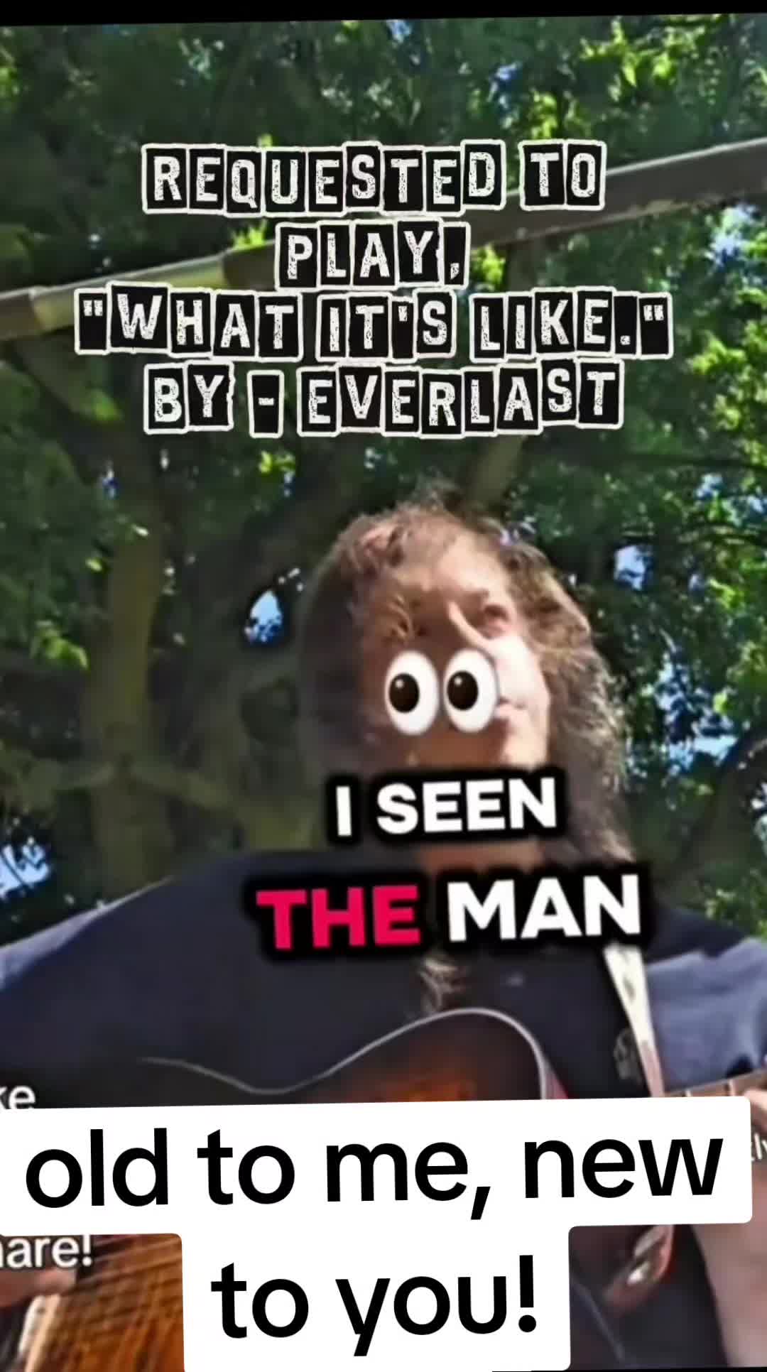 TikTok post by @jhammerzz for Everlast. Caption reads: [...] to play what It's Like by the band everlast,....