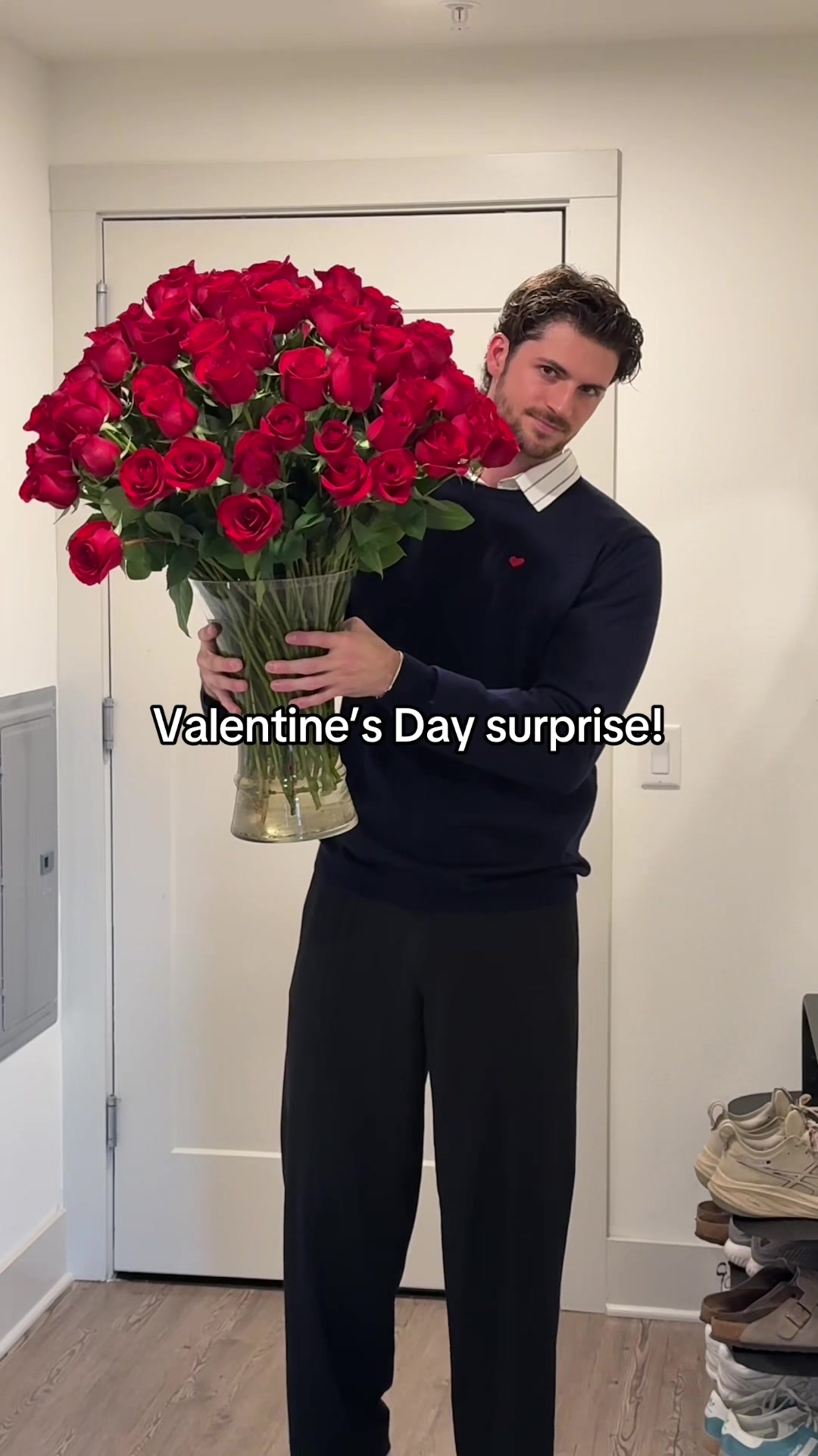 TikTok post by @tylerhayekk for 1800Flowers. Caption reads: [...] Day check out 1-800-flowers! @1800flowers....