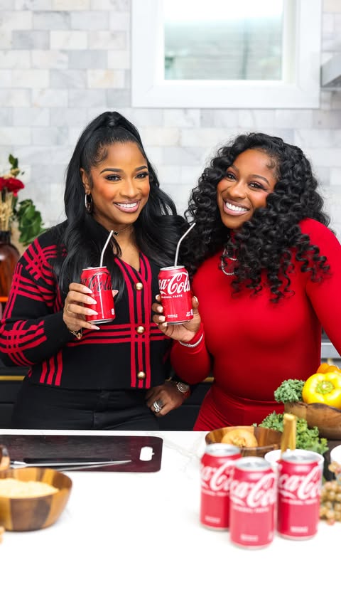 Instagram post by @itsreginaecarter for Coca-Cola. Caption reads: [...] a little New Orleans flavor. ❤️⚜️#ad....