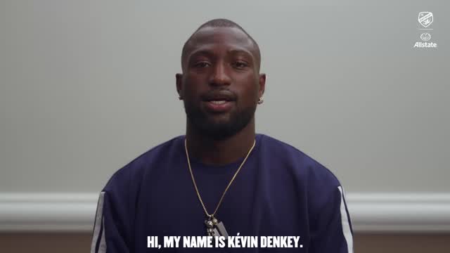Instagram post by @kevindenkey for Allstate. Caption reads: [...] of Player Pathway, presented by @allstate he....