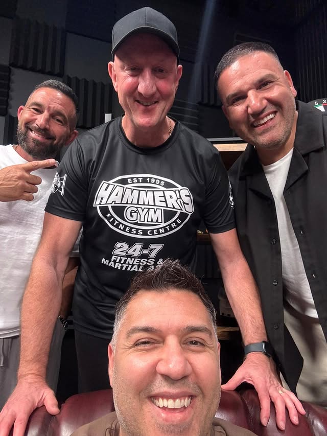 Instagram post by @carlosalanitri for Sooshi Mango. Caption reads: In the ring with @markhammercastagnini 🥊 New ep....