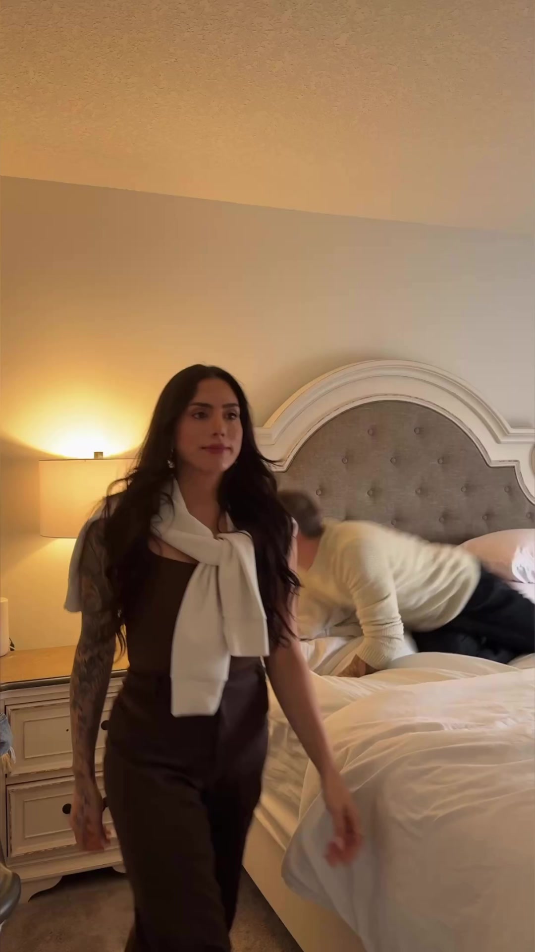 TikTok post by @ownitbabe for TELUS. Caption reads: #TELUS_partner @telus SmartEnergy has helped us....