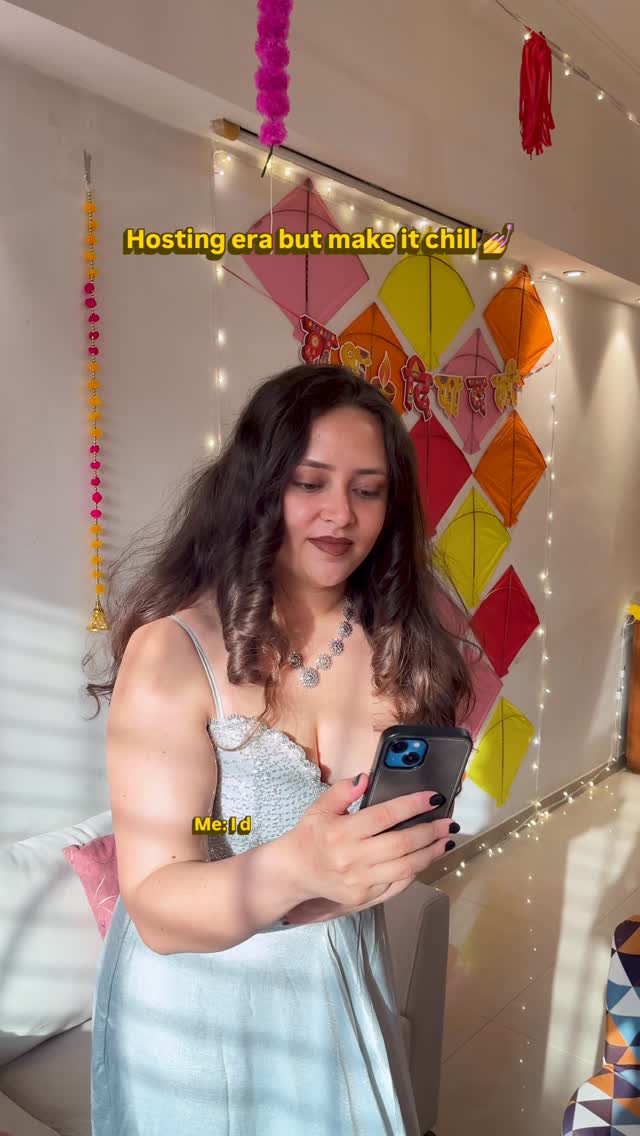 Instagram post by @rainaraonta for Licious. Caption reads: Because good hosting shouldn’t mean stress,....