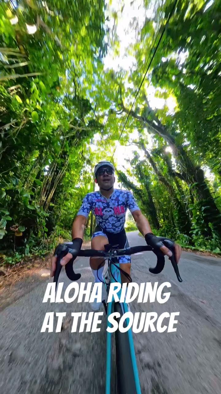 Instagram post by @beinspired.bechallenged for Oakley. Caption reads: TBT to Aloha Riding at the Source 🐼👍🌸🤙🏼! Such....