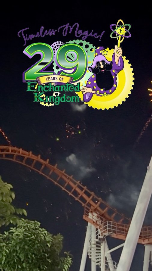 Instagram post by @ianalvunt for Partipost. Caption reads: Enchanted Kingdom’s Timeless Christmas truly....