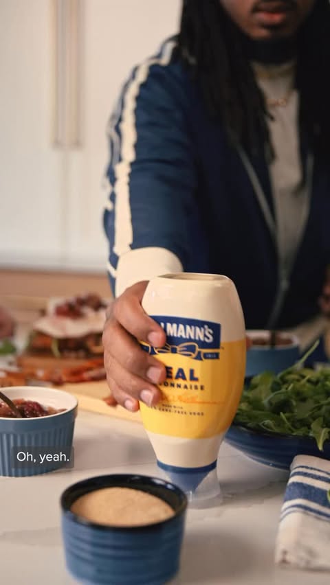 Instagram post by @keith_lee125 for Hellmann’s Mayonnaise. Caption reads: Lucky Sandwich taste test with....