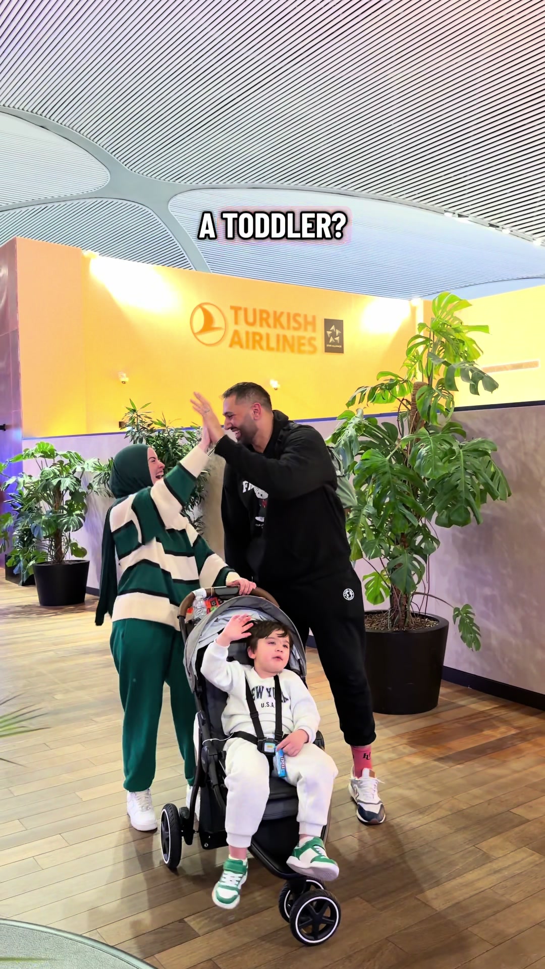 TikTok post by @omayazein for Turkish Airlines. Caption reads: Miles of smiles with @Turkish Airlines  exploring....