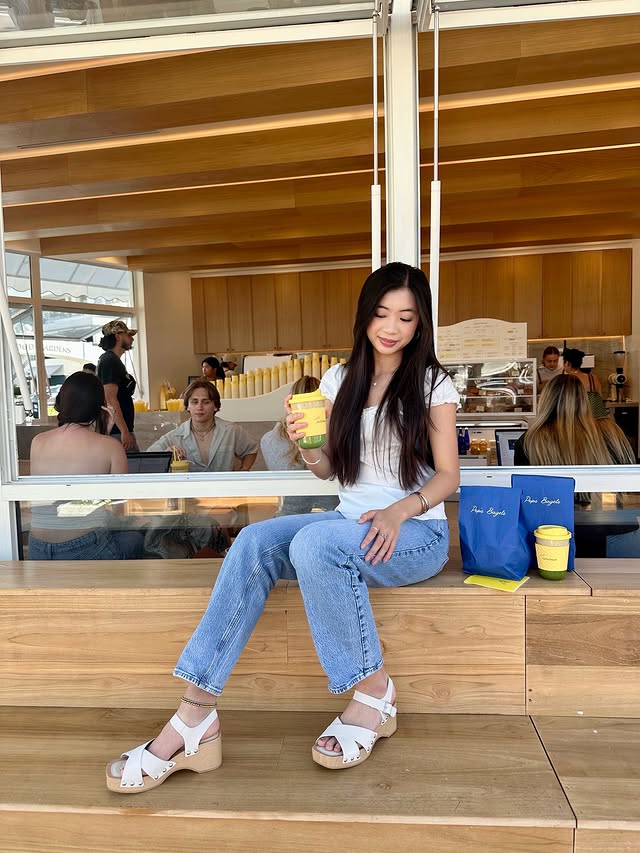 Instagram post by @meileentaw for BEARPAW. Caption reads: out n about in my BEARPAWs ☀️☁️ @bearpawshoes....