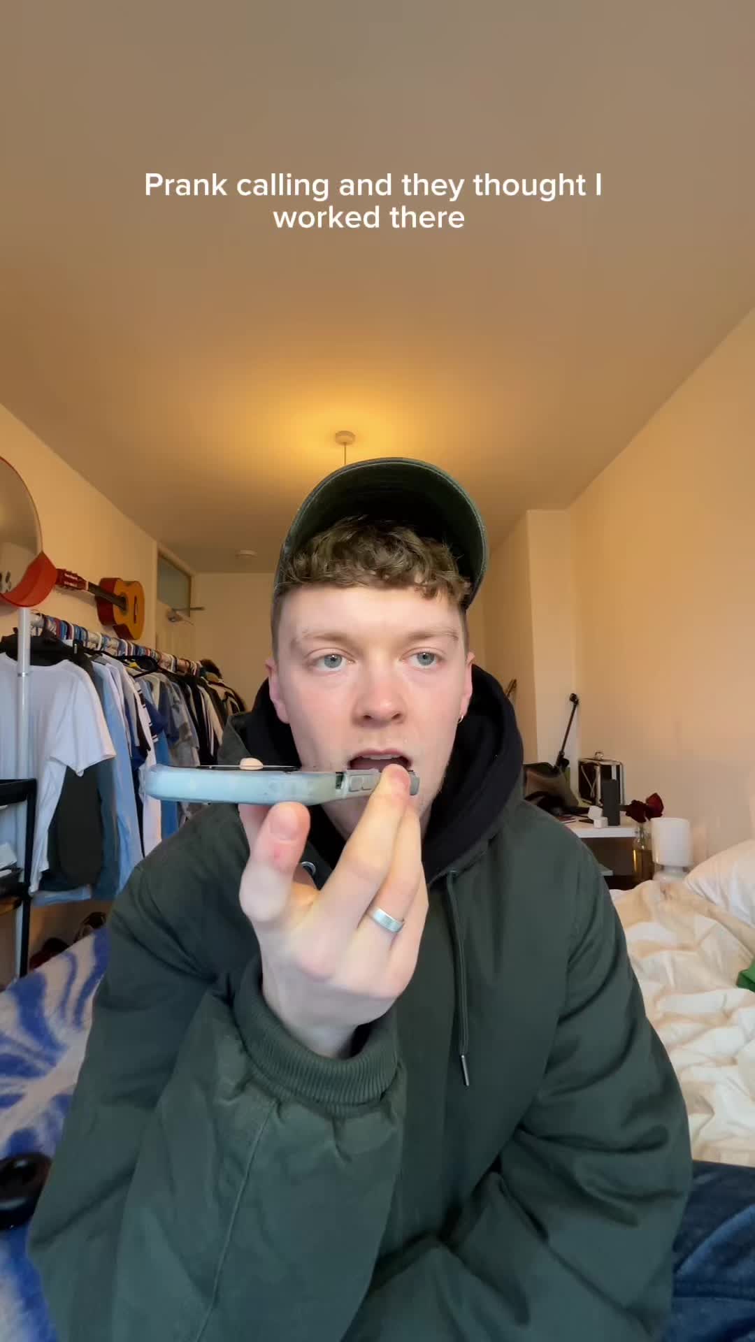 TikTok post by @darraghgreenee for Superdry. Caption reads: Jacket + hoodie from @CULT by Superdry....