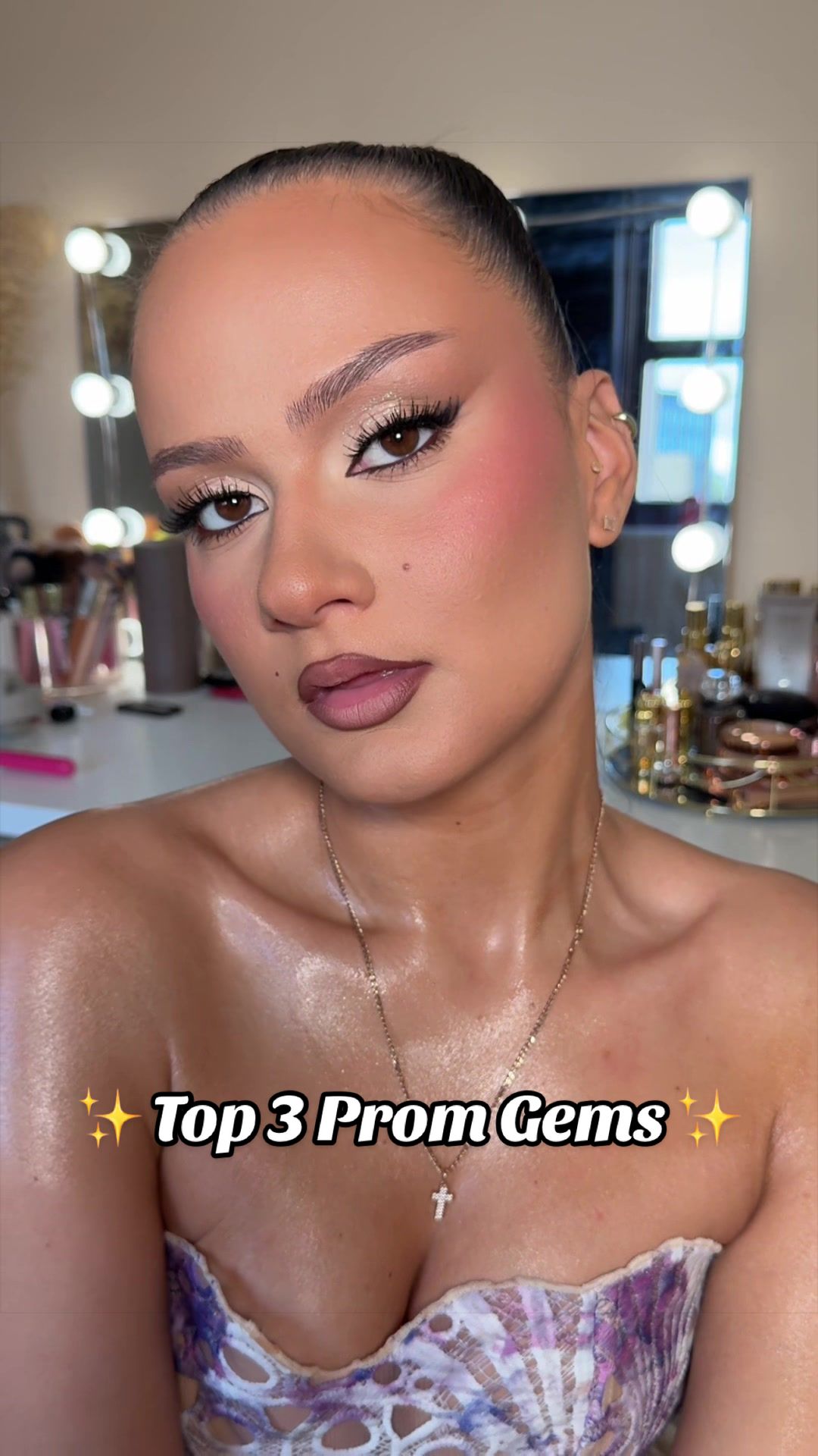 TikTok post by @_annagbeauty_ for Jordana Ticia Cosmetics. Caption reads: My @Jordana Ticia Cosmetics and....