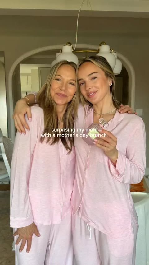 Instagram post by an influencer for Victoria's Secret. Caption reads: [...] this Mother’s Day with @victoriassecret....