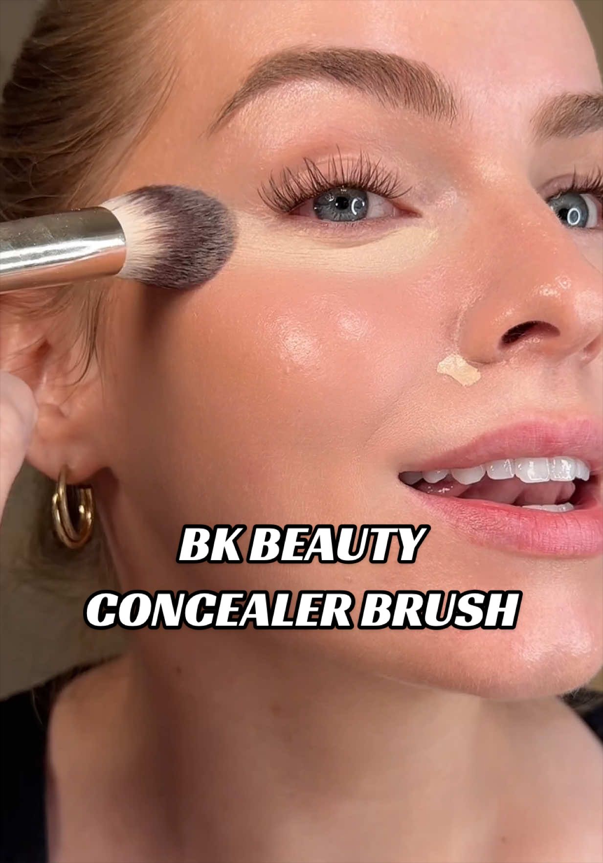 TikTok post by @lexallynn for BK Beauty. Caption reads: 100/10 👏🏻 @BK Beauty Brushes are and will always....