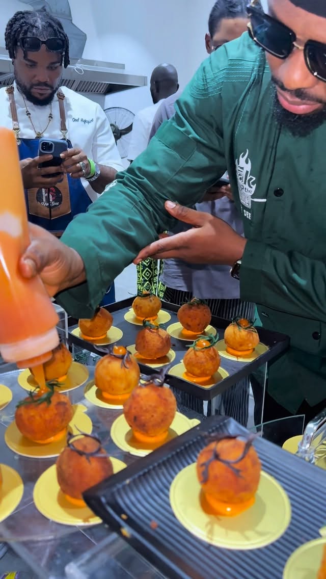 Instagram post by @chefdeee for Knorr. Caption reads: Adekunle Gold released a 15 track album 
And Knorr....