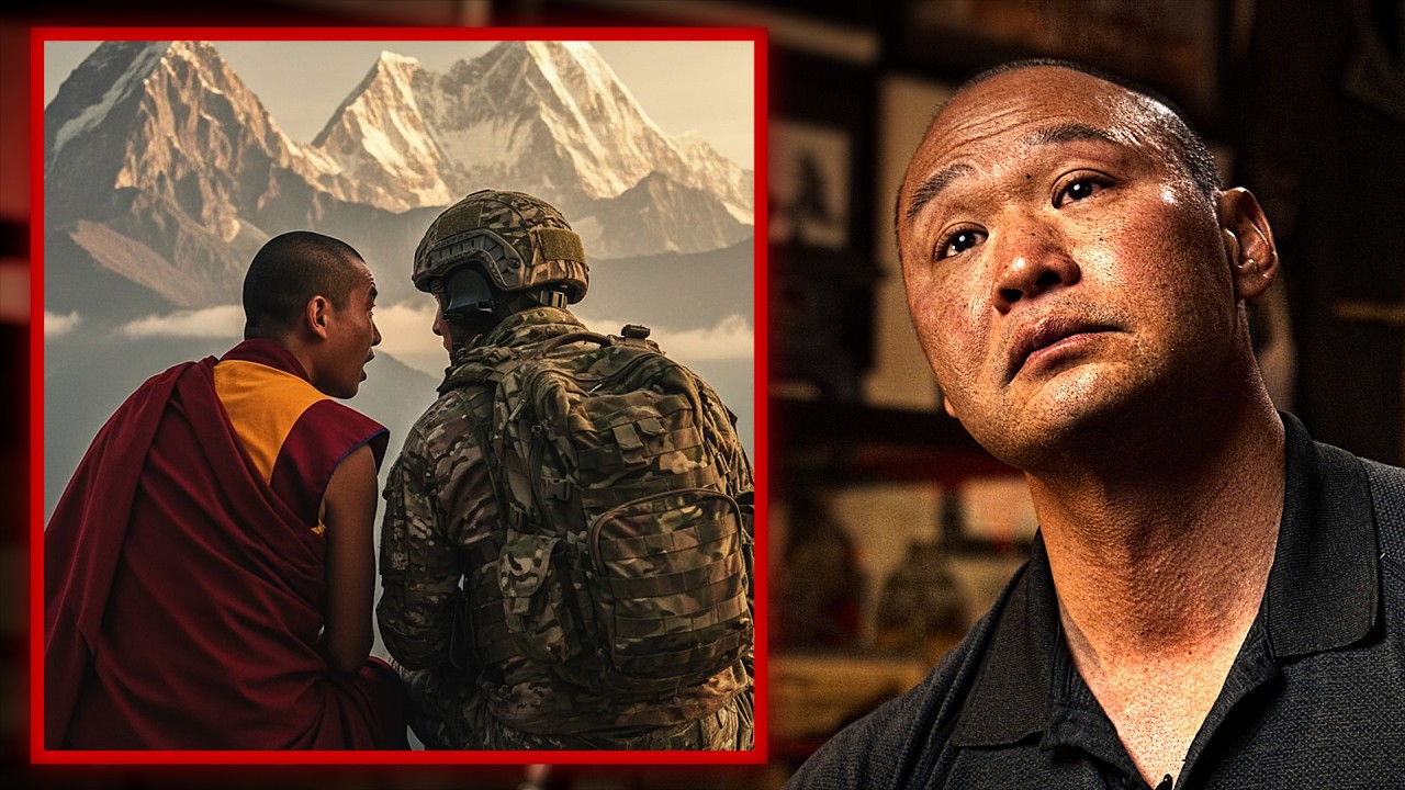 YouTube post by @MulliganBrothersInterviews for Marek Health. Caption reads: The SECRET Taught By the Tibetan Monks to a....