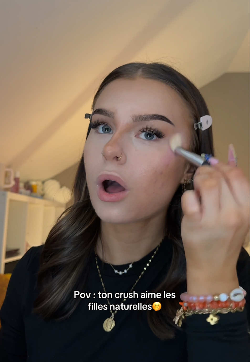 TikTok post by @lavishhcam for Nice Work Paris. Caption reads: [...] utilisés : -@ONE SIZE BEAUTY offerts....