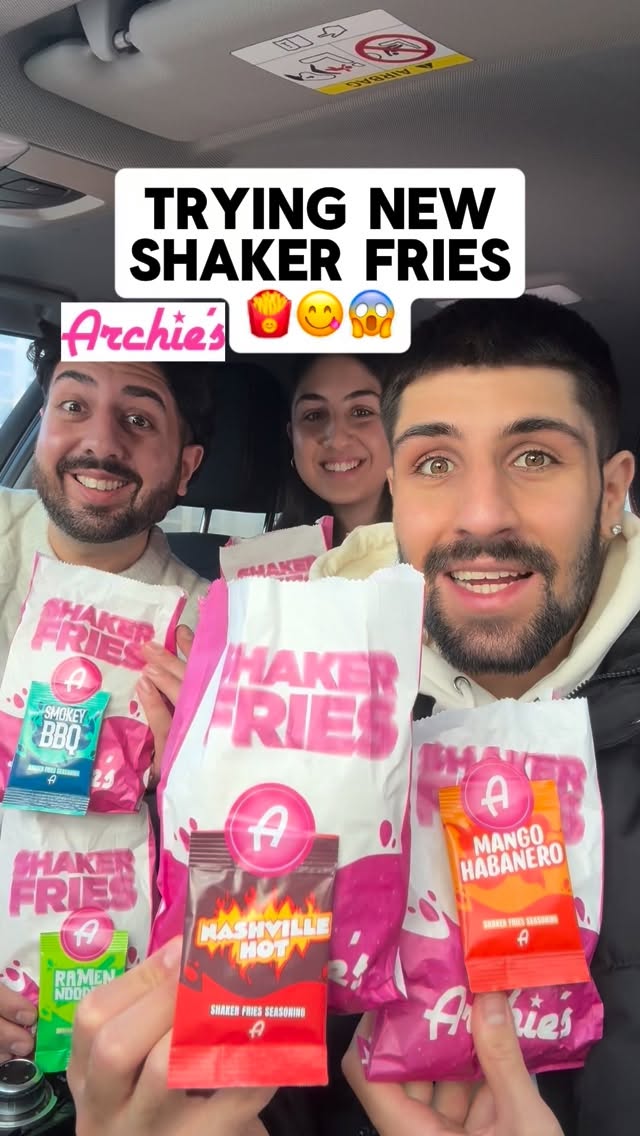 Instagram post by @tripleeatsfood for Deliveroo. Caption reads: [...] Use Code SHAKERFRIES5 for £5 off @deliveroo....