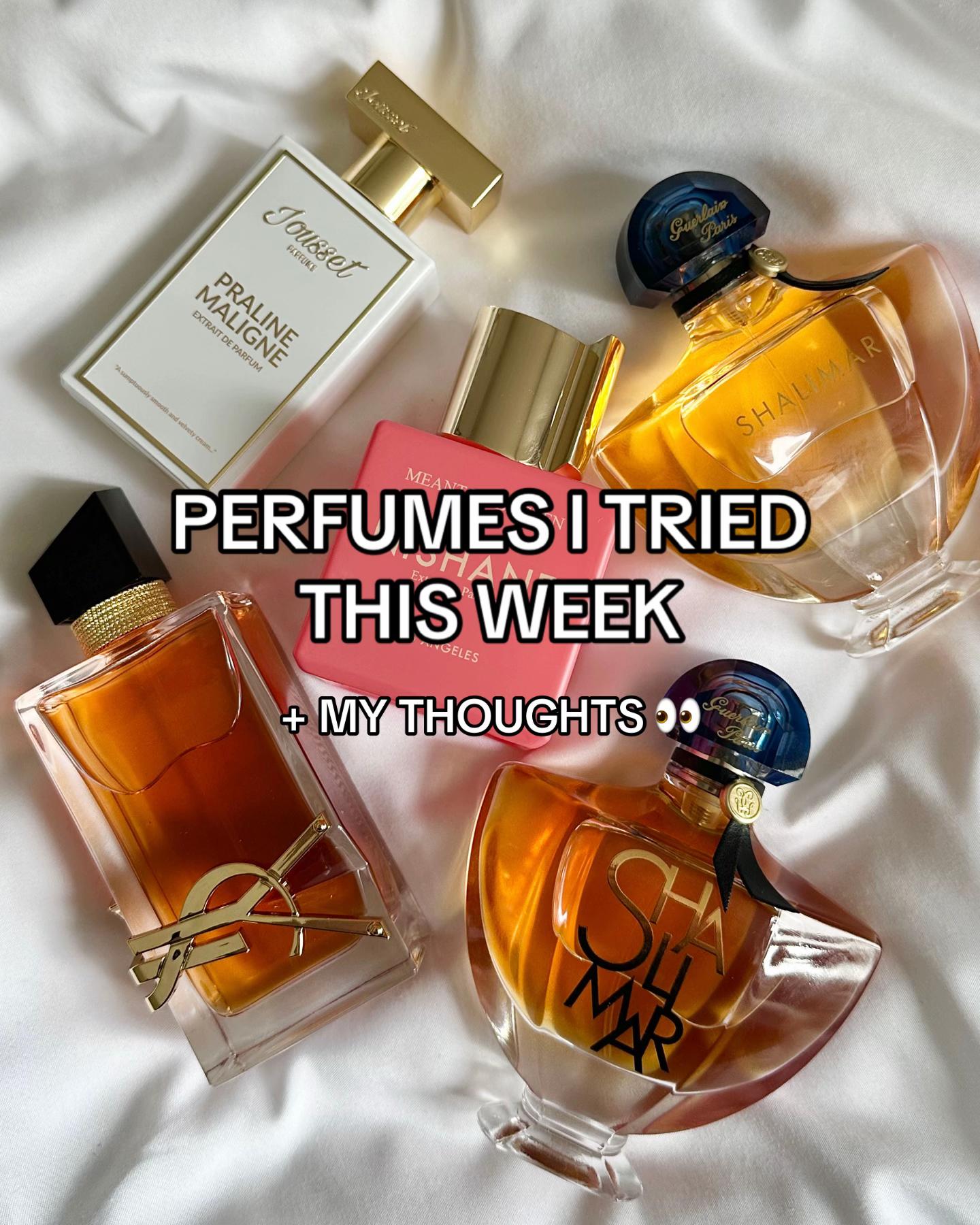 TikTok post by @thefemmeobsession for Jousset Parfums. Caption reads: Save with OBSESSION10 at Luckyscent ❤️ @Guerlain....