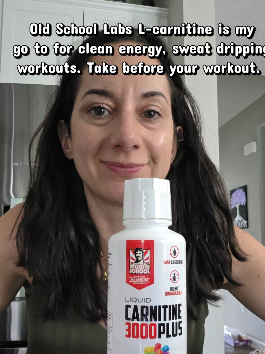 TikTok post by @crystmward for Old School Labs. Caption reads: Gym motivation in a bottle. @Old School Labs....